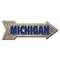 Signmission Michigan Arrow Decal Funny Home Decor 30in Wide D-A-10-999745 - alternate 1